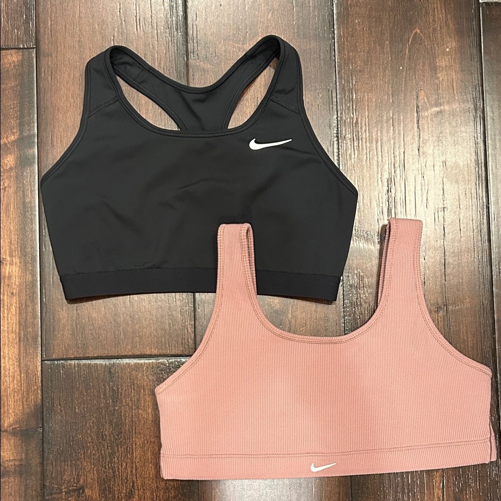Nike Black and Pink Sports Bras- NWOT
